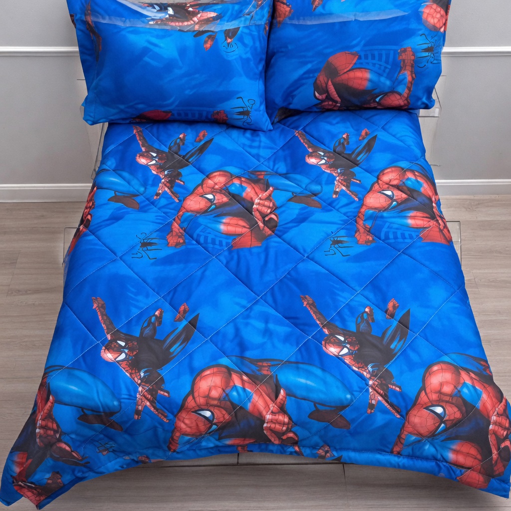 3-Piece Kids Cartoon Picnic Mattress Set - Padded Sleep Mat & 2 Pillowcases - Disney Mickey & Minnie Mouse, Marvel Spider-Man, Iron Man - Soft Portable Travel Bedding for Toddlers, Nap Time, & Camping - Image 5