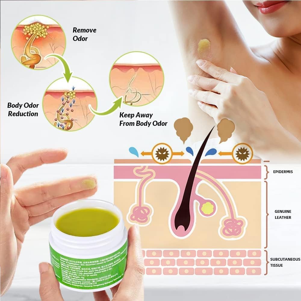 Odorsmite Underarm Care Deodorant Cream, Herbal Body Odor Remover, Reduce Sweat and Eliminate Smell for Women Men - Image 6