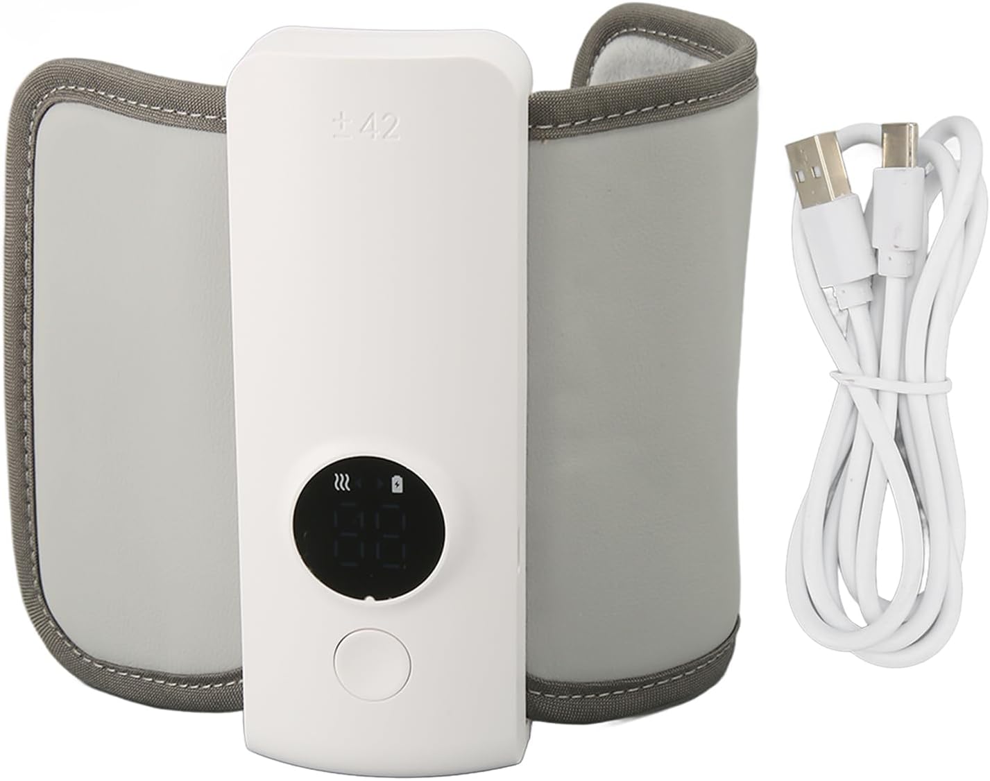 Portable Bottle Warmer USB Rechargeable Wireless Water Bottle Heater with LCD Display 6 Temperature Settings Universal Breast Milk Heater for Travel Outdoor Hotel Home - Image 4