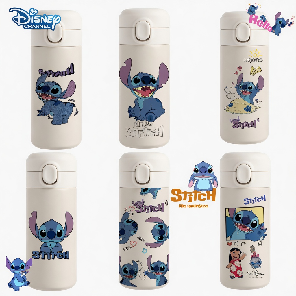 Mickey Mouse Thermal Cup Portable Sports Water Bottle Direct Drinking Cup Thermal Stainless Steel Bottle Gift Available in Different Designs - Image 3