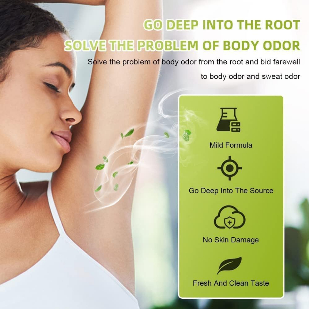 Body Odor Remover, Odor Smite Herbal Underarm, Odor Cream Sweat Reducing, Long Lasting Deodorant for Men & Women - Image 4