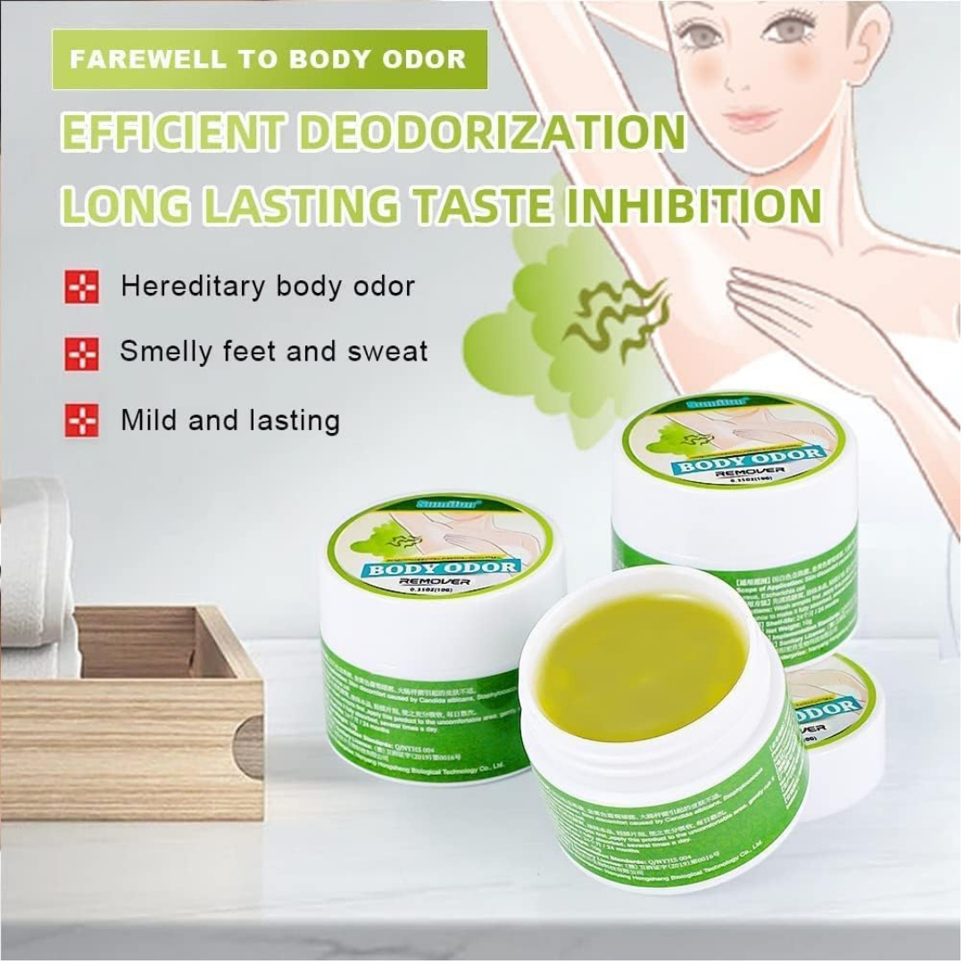 Body Odor Remover, Odor Smite Herbal Underarm, Odor Cream Sweat Reducing, Long Lasting Deodorant for Men & Women - Image 6