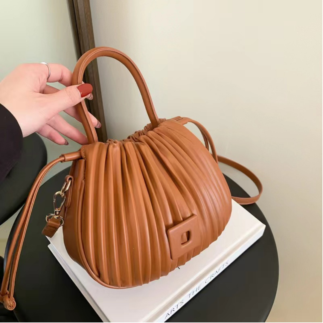 Fashionable New Bucket Handbags, Young Lady Luxury Bags, Lady Design Purses, for Women, Women Crossbody Bag, Ladies Shoulder Handbag Bag, Casual PU Leather Bucket Bags