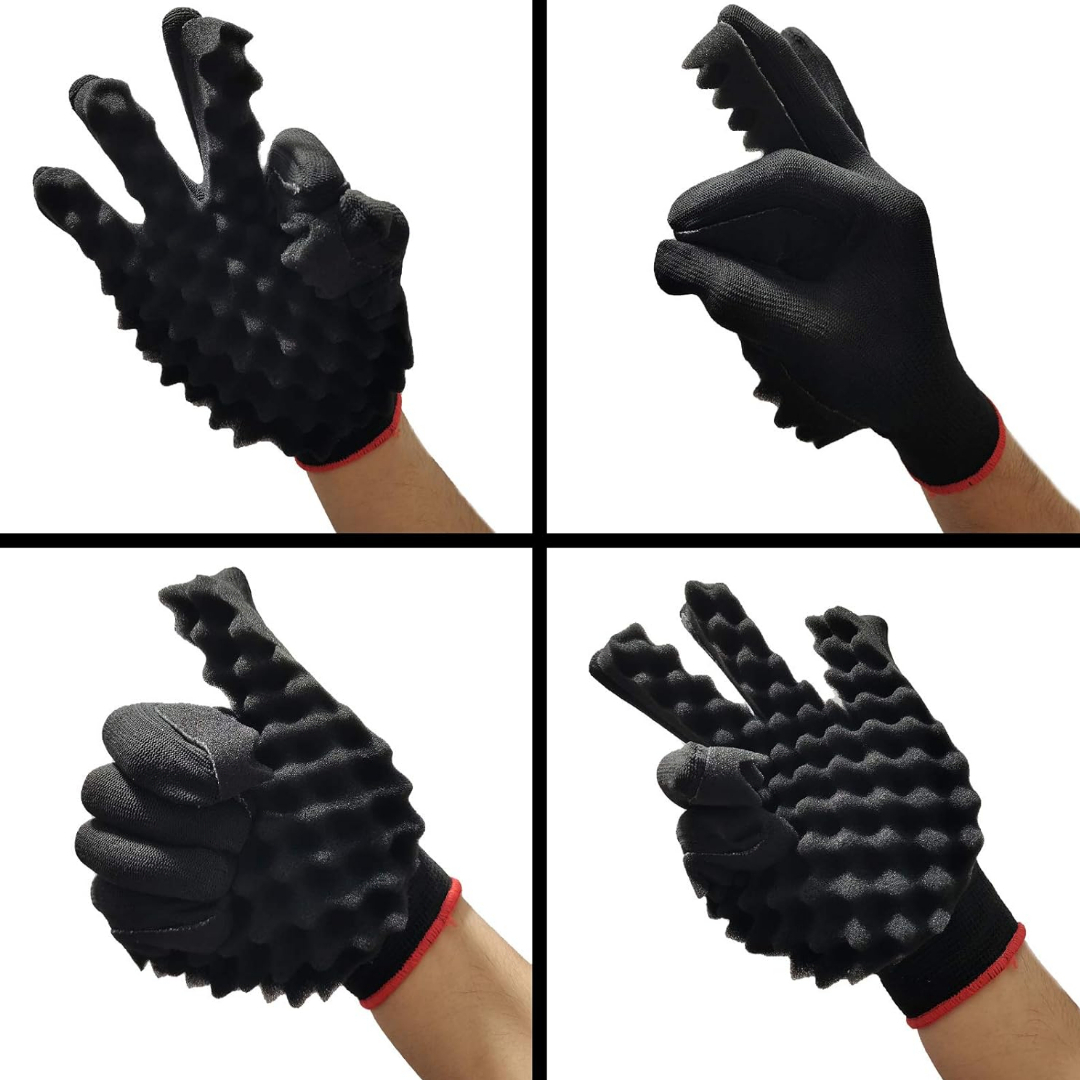 Hair Sponge Set, Magic Hair Twist Sponge Brush, For Hair, Curl Sponge Glove, Hair Sponges For black men, curls Twist, Curl Dreads Locking Afros Coils - Image 5