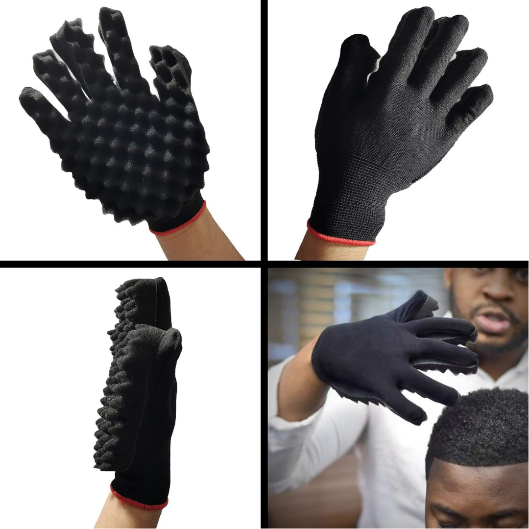 Hair Sponge Set, Magic Hair Twist Sponge Brush, For Hair, Curl Sponge Glove, Hair Sponges For black men, curls Twist, Curl Dreads Locking Afros Coils