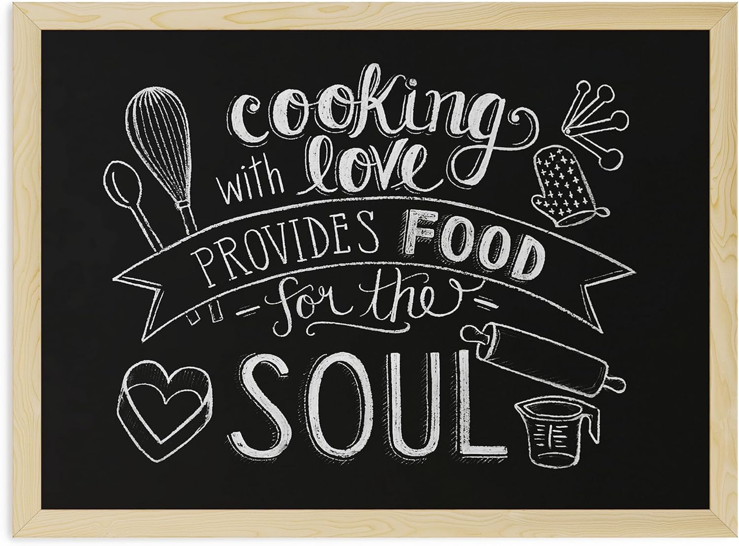 40 x 60cm Double-Sided Chalkboard and Cork Board Combo Blackboard Notice Board, Restaurant Menu, and Message Center - Image 2