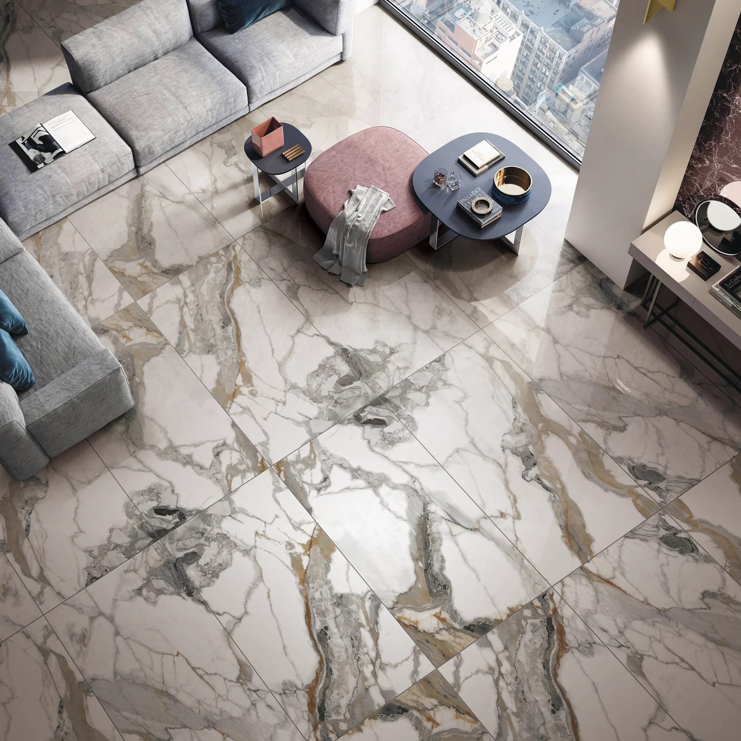 Premium Heavy-Duty Self-Adhesive PVC Marble-Style Floor Tiles (600x600mm, 28-Pack, Waterproof & Fireproof) - Image 12