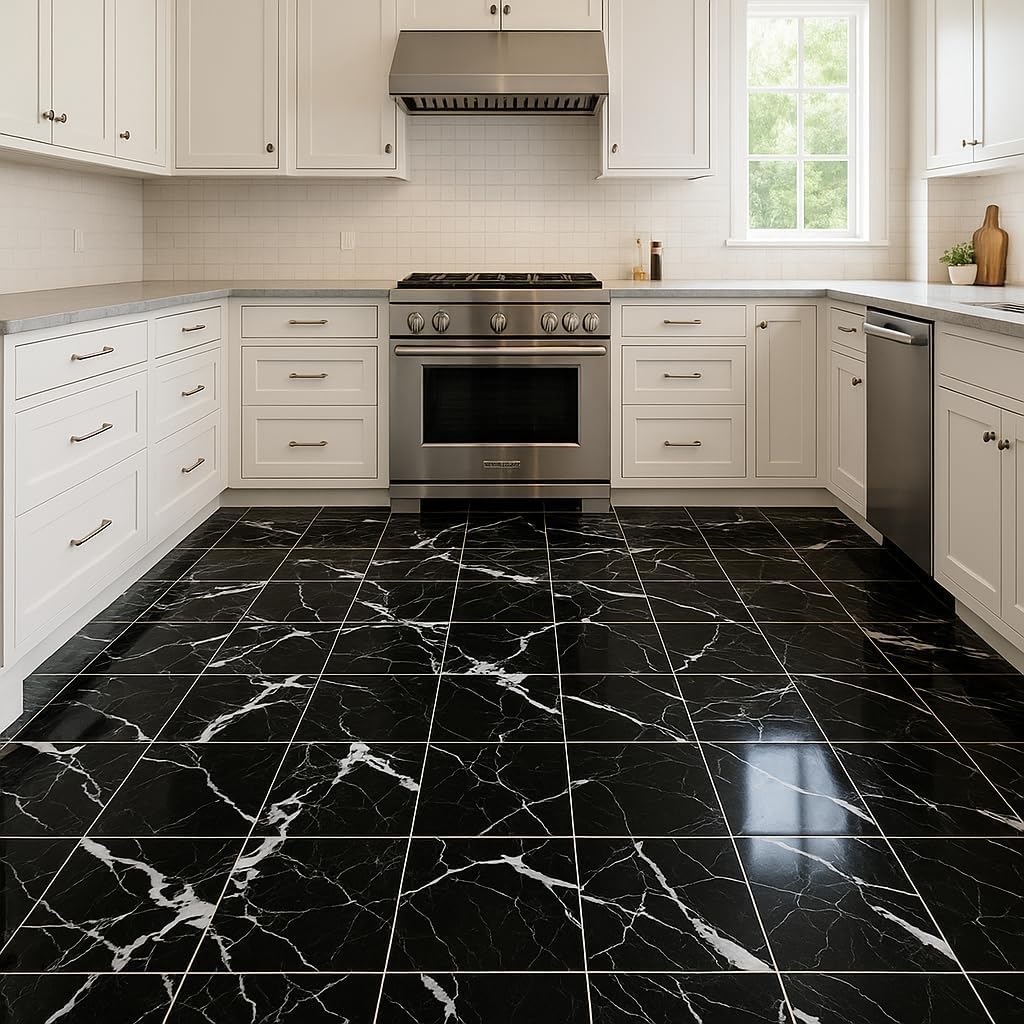 Premium Heavy-Duty Self-Adhesive PVC Marble-Style Floor Tiles (600x600mm, 28-Pack, Waterproof & Fireproof) - Image 9