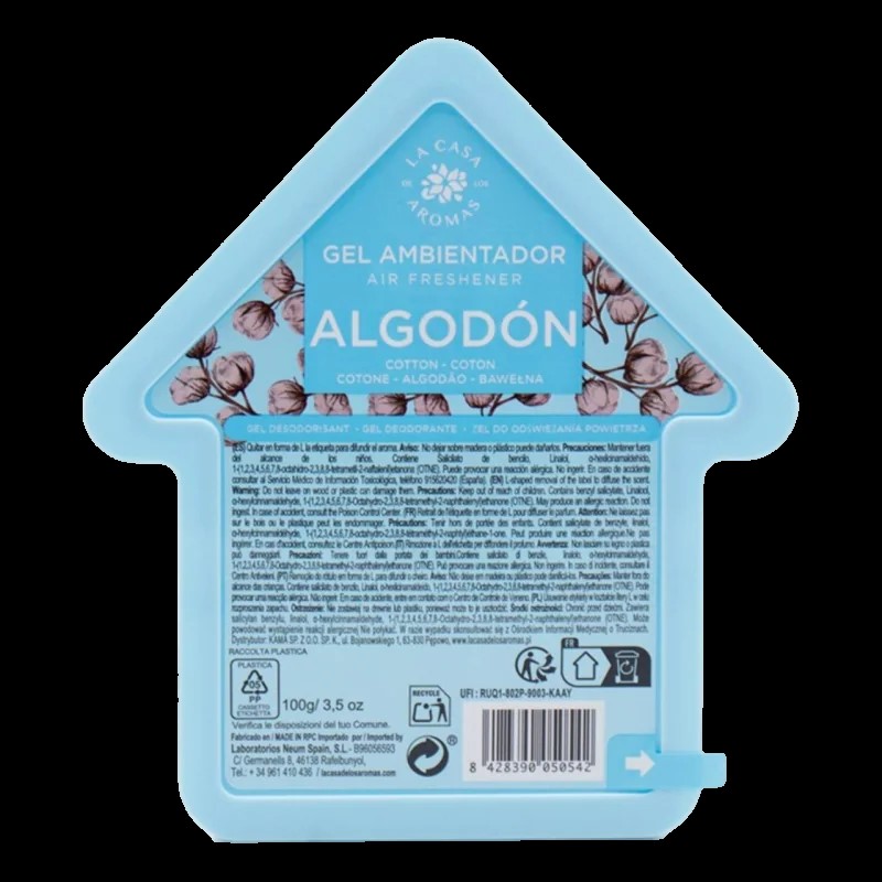 House-Shaped Gel Air Freshener Home and Car Deodorizer (50ml) – Long-Lasting Scented Gel Ambientador Available in Red Fruits, Cotton, Lemon, and Pine Forest - Image 6