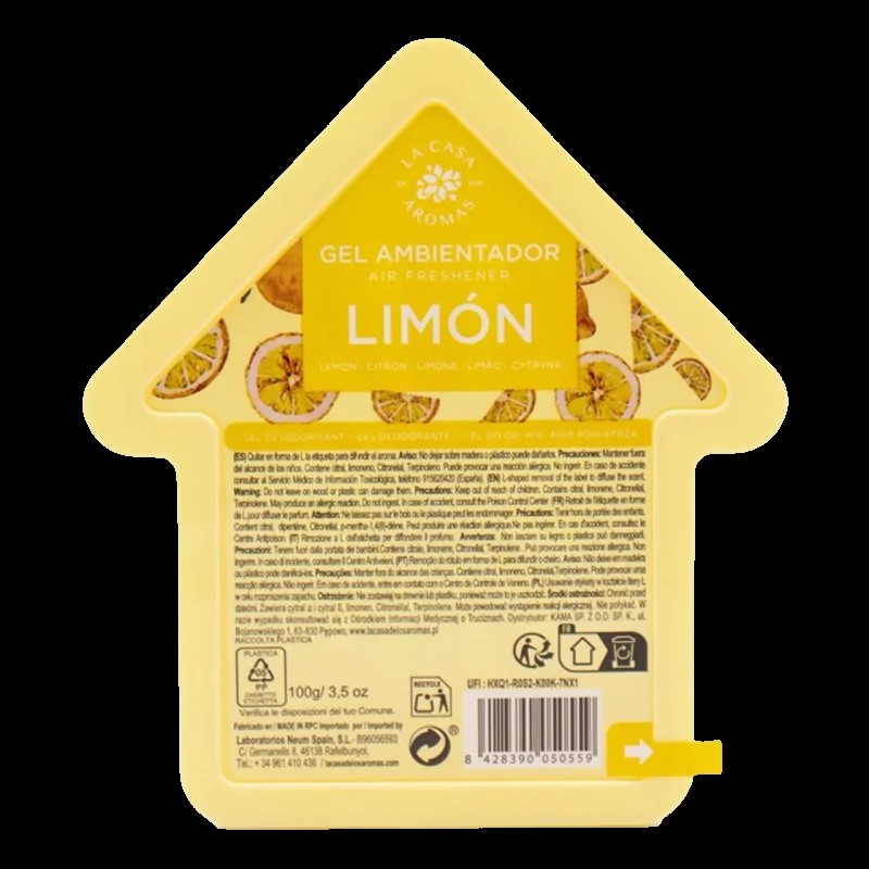 House-Shaped Gel Air Freshener Home and Car Deodorizer (50ml) – Long-Lasting Scented Gel Ambientador Available in Red Fruits, Cotton, Lemon, and Pine Forest - Image 4