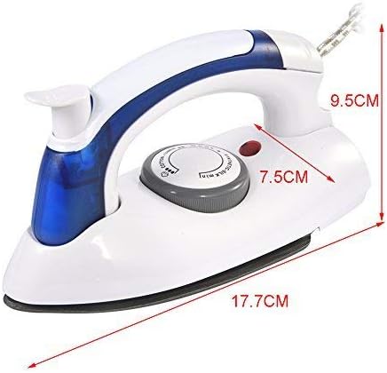 800W Portable Foldable Travel Electric Steam Iron Lightweight Compact Mini Iron with Removable Water Tank Adjustable Thermostat Control - Image 4