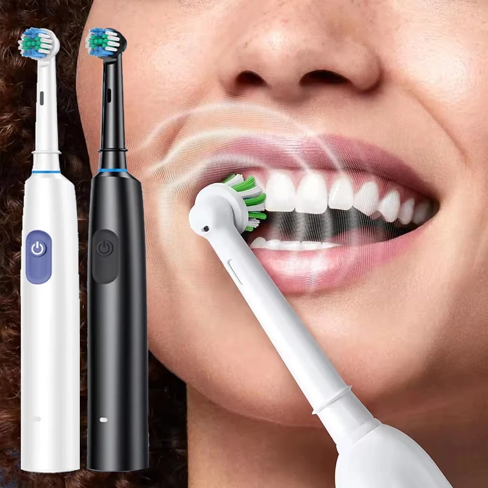 Rechargeable Electric Toothbrush with Replacement Brush Heads 3D Deep Cleaning Power Toothbrush Smart Timer & Pressure Sensor - Image 8
