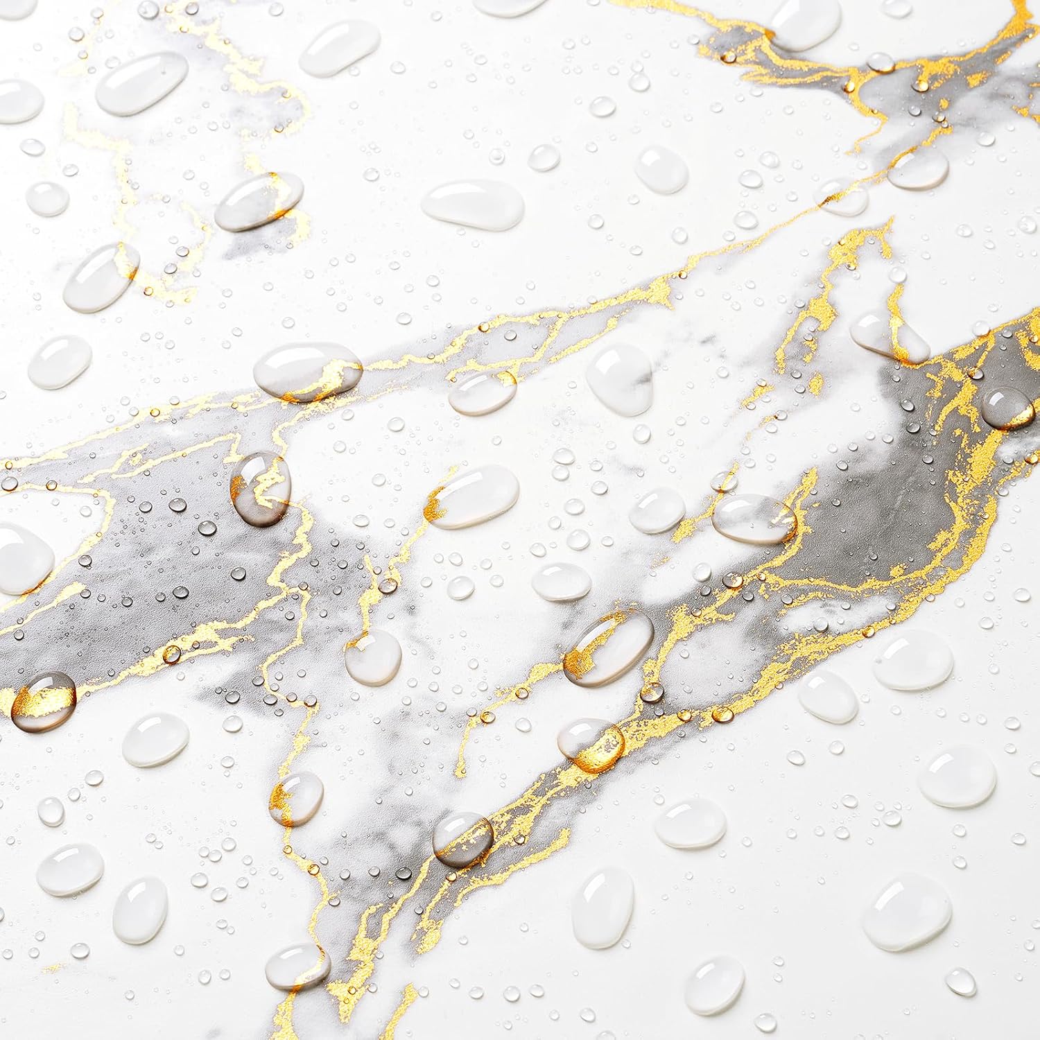 Premium Self-Adhesive Waterproof Marble Wallpaper with Gold Veining – Peel and Stick Contact Paper for Countertops Vanities Tables and Wall Renovations - Image 9