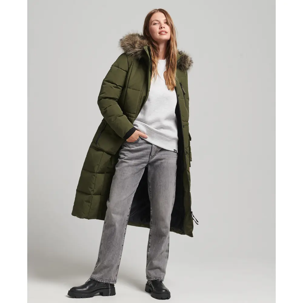 Women's Premium Heavyweight Long Winter Jacket – Full-Length Windproof Insulated Puffer Coat with Deluxe Detachable Faux-Fur Hood Trim Multi-Pocket Utility Design Comfort-Fit Quilted Storm Defense and Dual-Zipper Snap Closure for Extreme Cold Weather Protection - Image 6