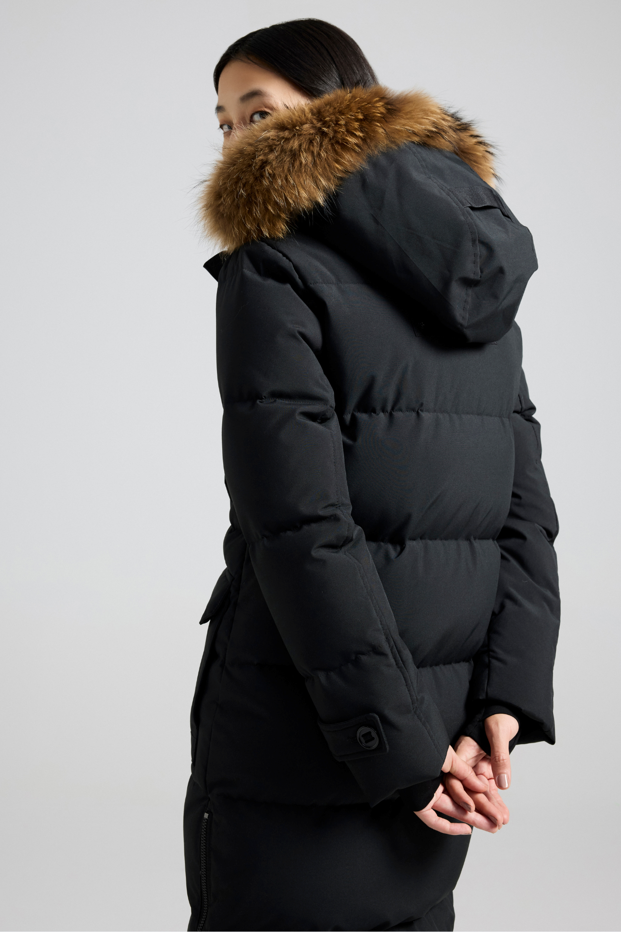 Women's Premium Heavyweight Long Winter Jacket – Full-Length Windproof Insulated Puffer Coat with Deluxe Detachable Faux-Fur Hood Trim Multi-Pocket Utility Design Comfort-Fit Quilted Storm Defense and Dual-Zipper Snap Closure for Extreme Cold Weather Protection - Image 3