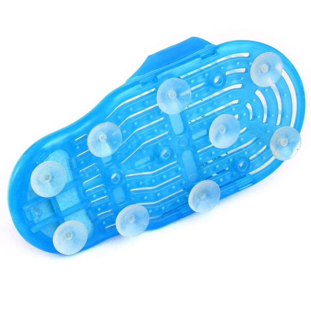Ultimate Easy Feet Shower Foot Scrubber Slipper – No-Bend Cleansing, Exfoliating, and Massaging Sandal with Built-In Pumice Stone and Secure Non-Slip Suction Cups for Smooth Heels and Revitalized Feet - Image 4